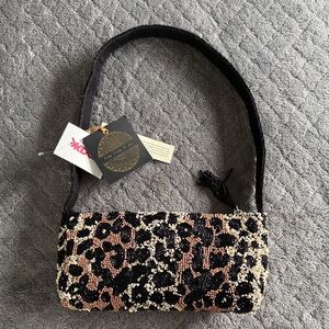 Viral Beaded Cheetah Handbag